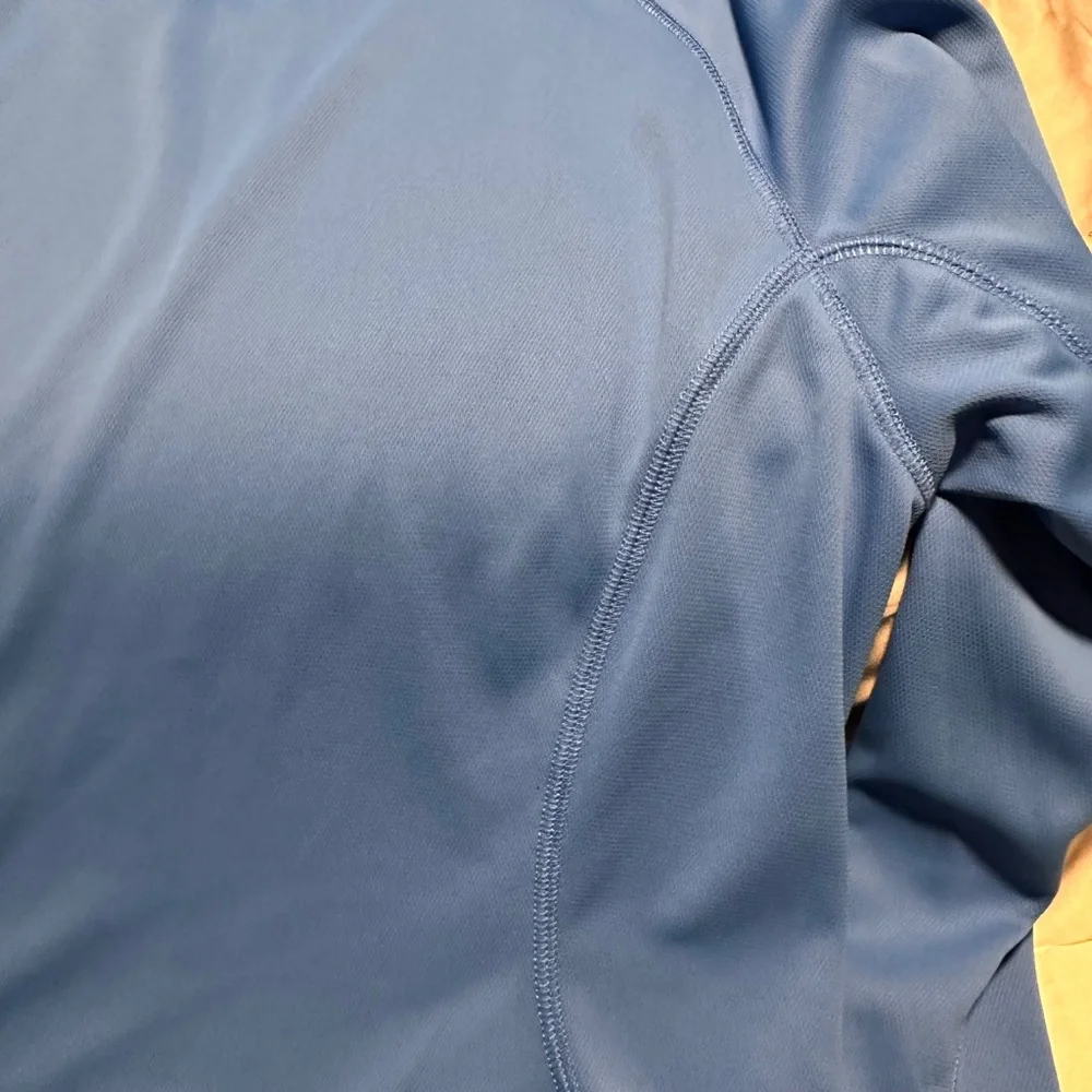 Lands End Summer Sun Shirt‎ Blue 10-12 Medium